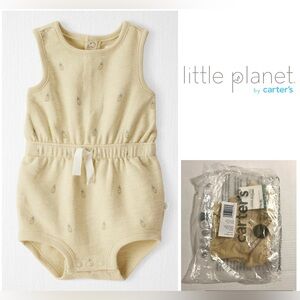 🆕CARTER’S LITTLE PLANET - NB - NWT - INFANT GIRLS PINEAPPLE ROMPER
